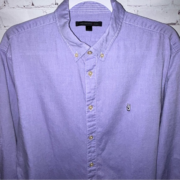 John Varvatos button‎ down shirt men’s size L - Picture 2 of 7